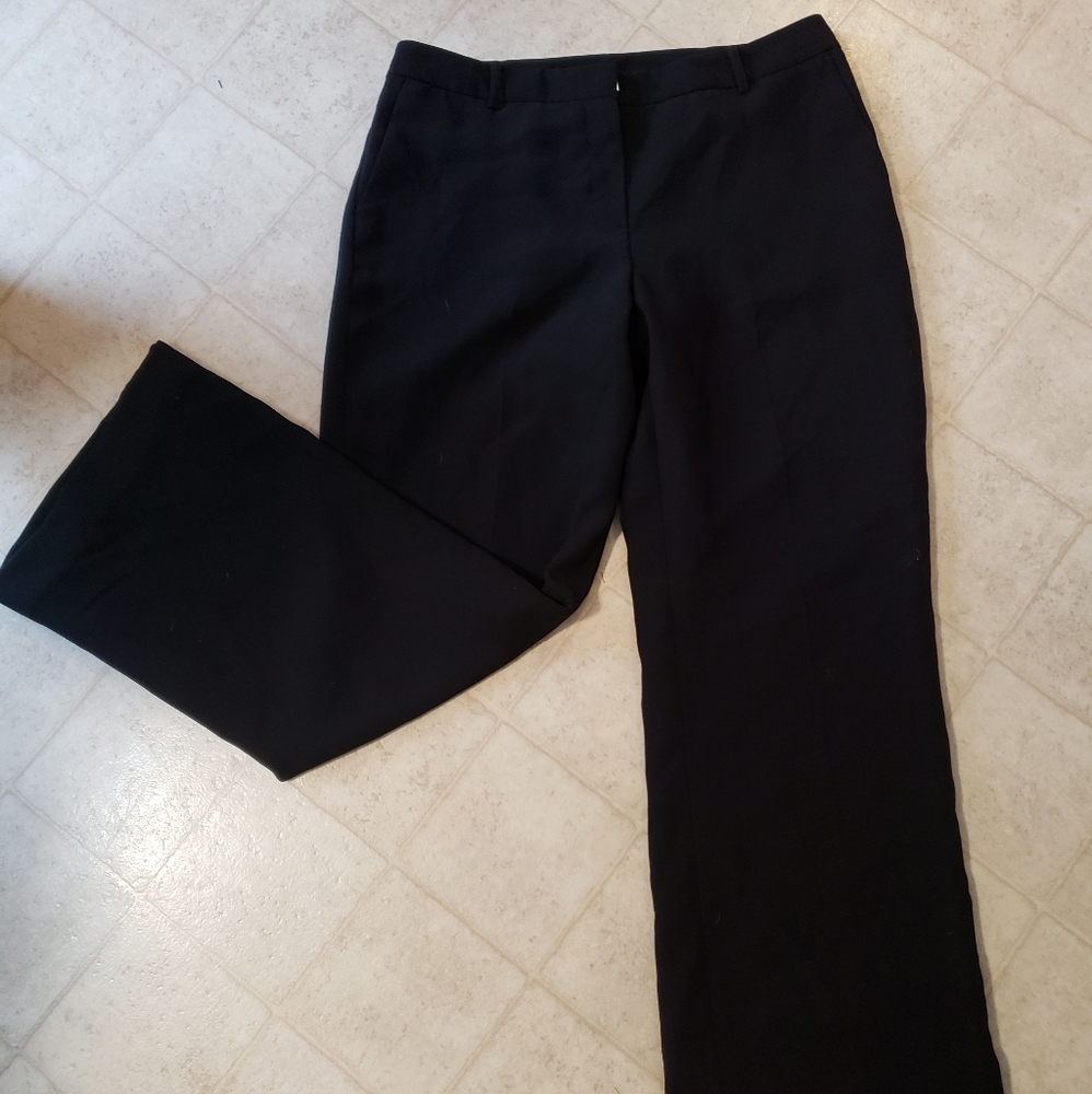 Women's size 10 dress pants wide legs black